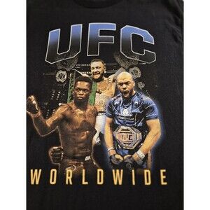 UFC Worldwide Mens XL Black‎ T-Shirt